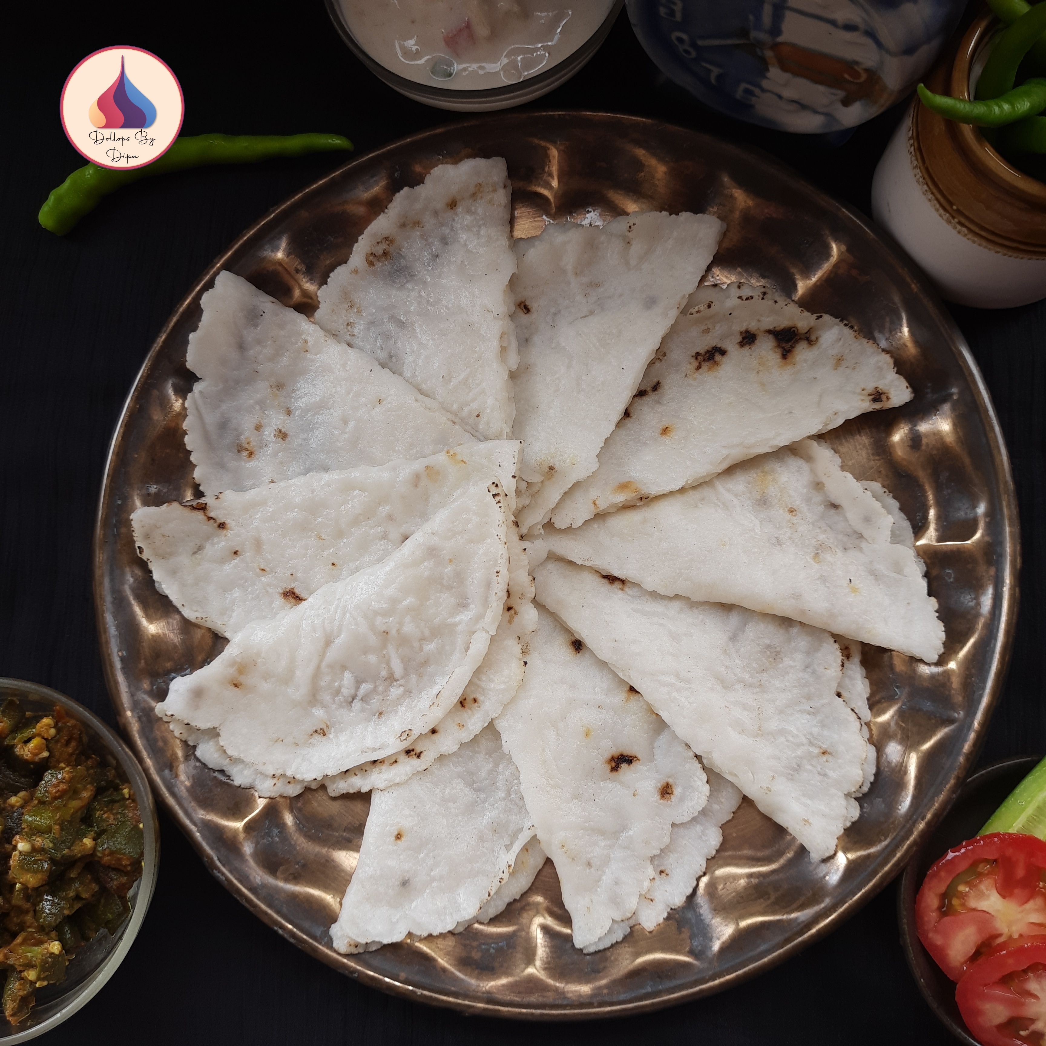 PATHIRI (RICE FLOUR ROTI) – DOLLOPS BY DIPA